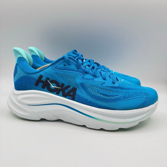 Hoka One One Clifton Hoka Blue Skyward Blue Road Running Sneakers Men’s 8.5 - Picture 2 of 8